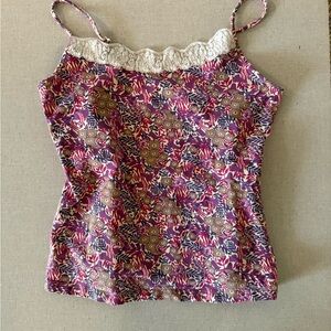 St. John's Bay Purple Floral Camisole